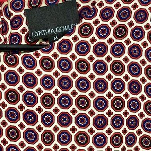 Cynthia Rowley Women’s 3/4 Sleeve Medallion Tunic Blouse